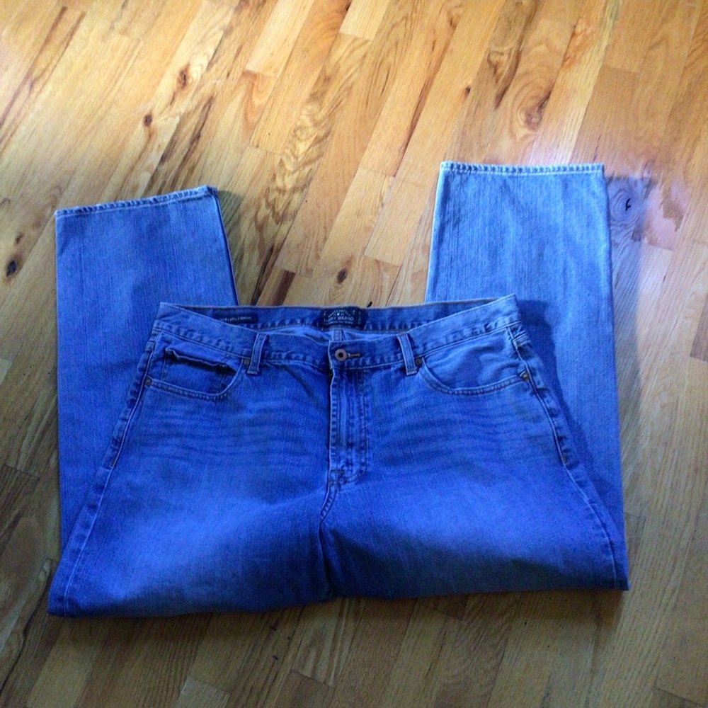 MENS LUCKY BRAND JEANS RELAXED STRAIGHT SZ 40x30